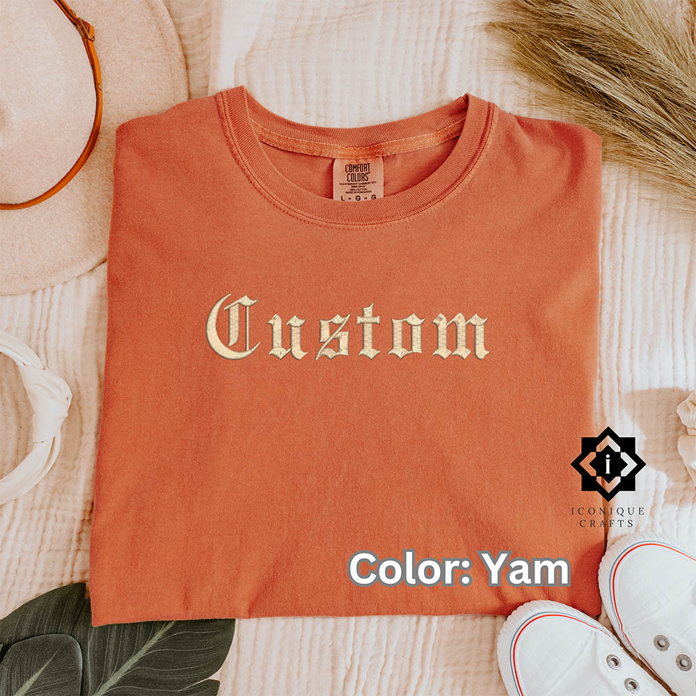 Custom Embroidered Comfort Colors T-Shirts