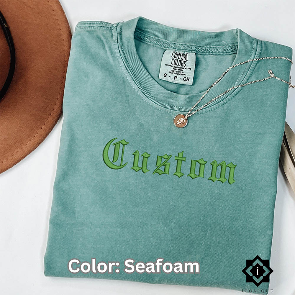 Custom Embroidered Comfort Colors T-Shirts view 2